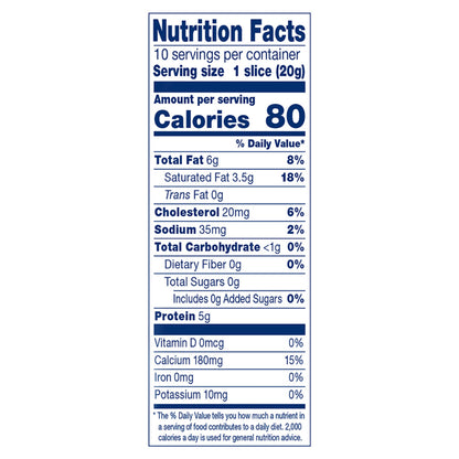 Crystal Farms Swiss Sliced Cheese, 7 oz, 10 count