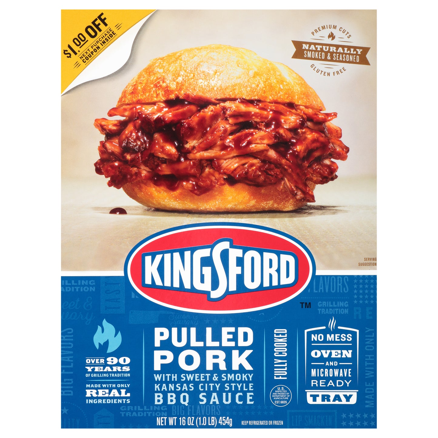 Kingsford Pulled Pork 16 oz. Tray