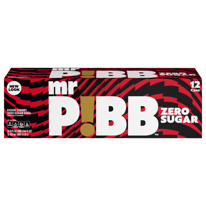 Mr. Pibb Zero Sugar Fridge Pack Cans, 12 fl oz, 12 Pack