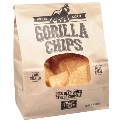 Crazy Fresh White Corn Gorilla Chips 12 oz