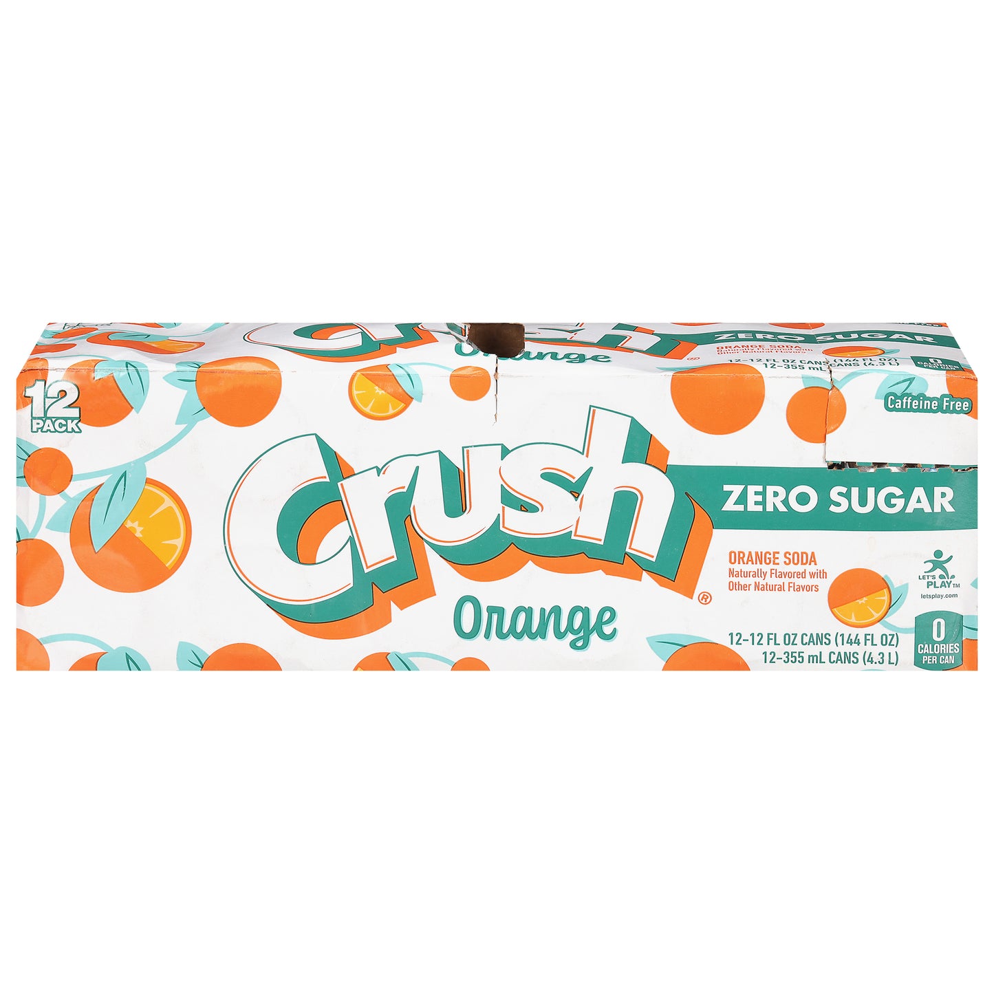 Crush Zero Sugar Orange Soda 12 - 12 fl oz Cans