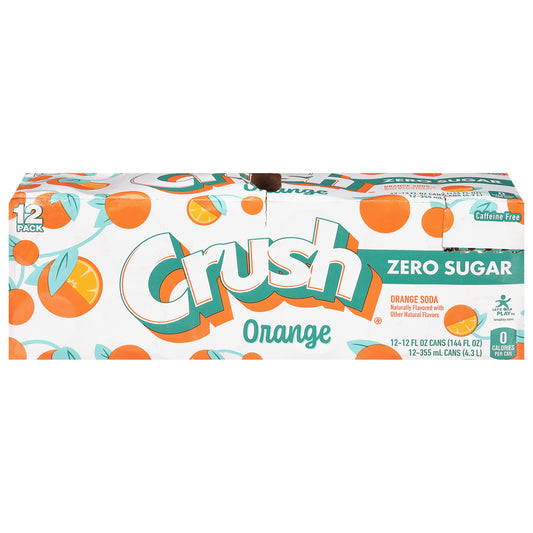 Crush Zero Sugar Orange Soda 12 - 12 fl oz Cans