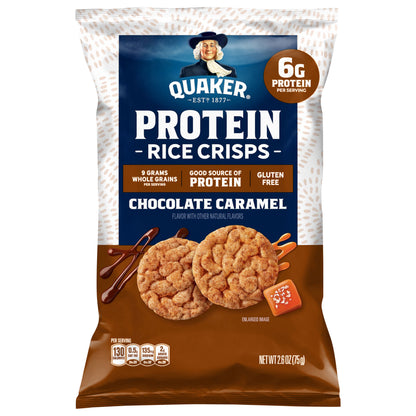 Quaker Protein Rice Crisps Chocolate Caramel 2.6 Oz