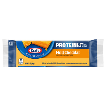 Kraft Reduced Fat Mild Cheddar Protein 7 oz Block