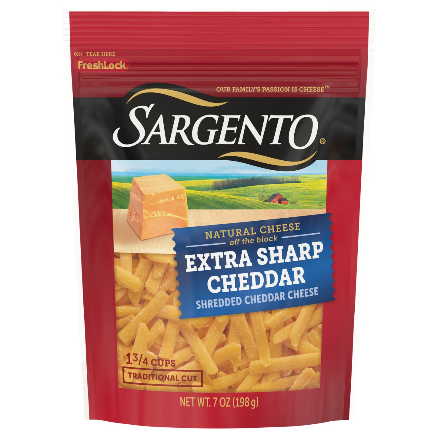 Sargento® Shredded Extra Sharp Natural Cheddar Cheese, 7 oz.