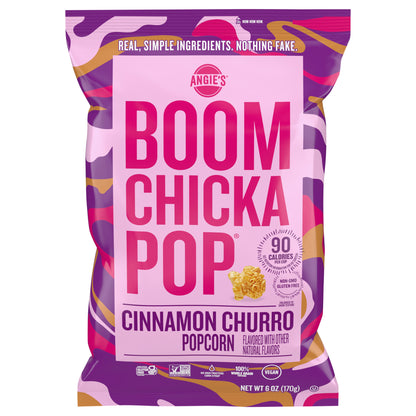Angie’s BOOMCHICKAPOP Cinnamon Churro Popcorn, Gluten-Free, 6oz