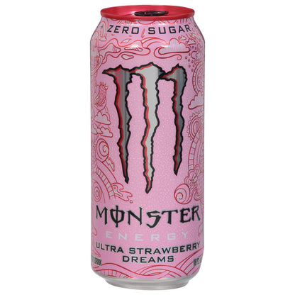 Monster Energy Zero Sugar Ultra Strawberry Dreams Energy Drink 16 fl oz