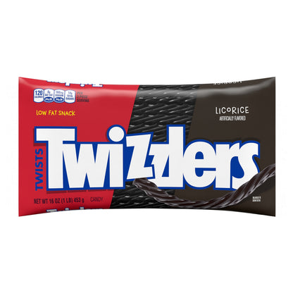TWIZZLERS Twists Licorice Flavored Licorice Style, Candy Bag, 16 oz