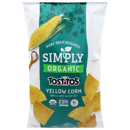 Tostitos Simply Organic Yellow Corn Tortilla Chips with Sea Salt 8.25 oz