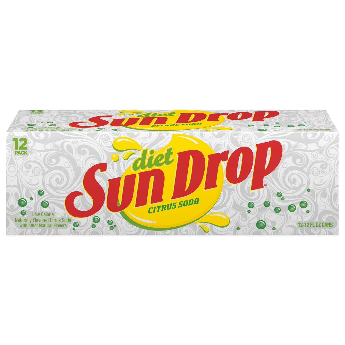 Diet Sun Drop Citrus Soda, 12 fl oz cans, 12 pack