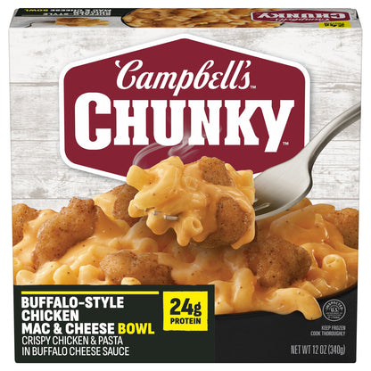 Campbell's® Chunky® Buffalo-Style Chicken Mac and Cheese Bowl Frozen Meal, 12 Oz