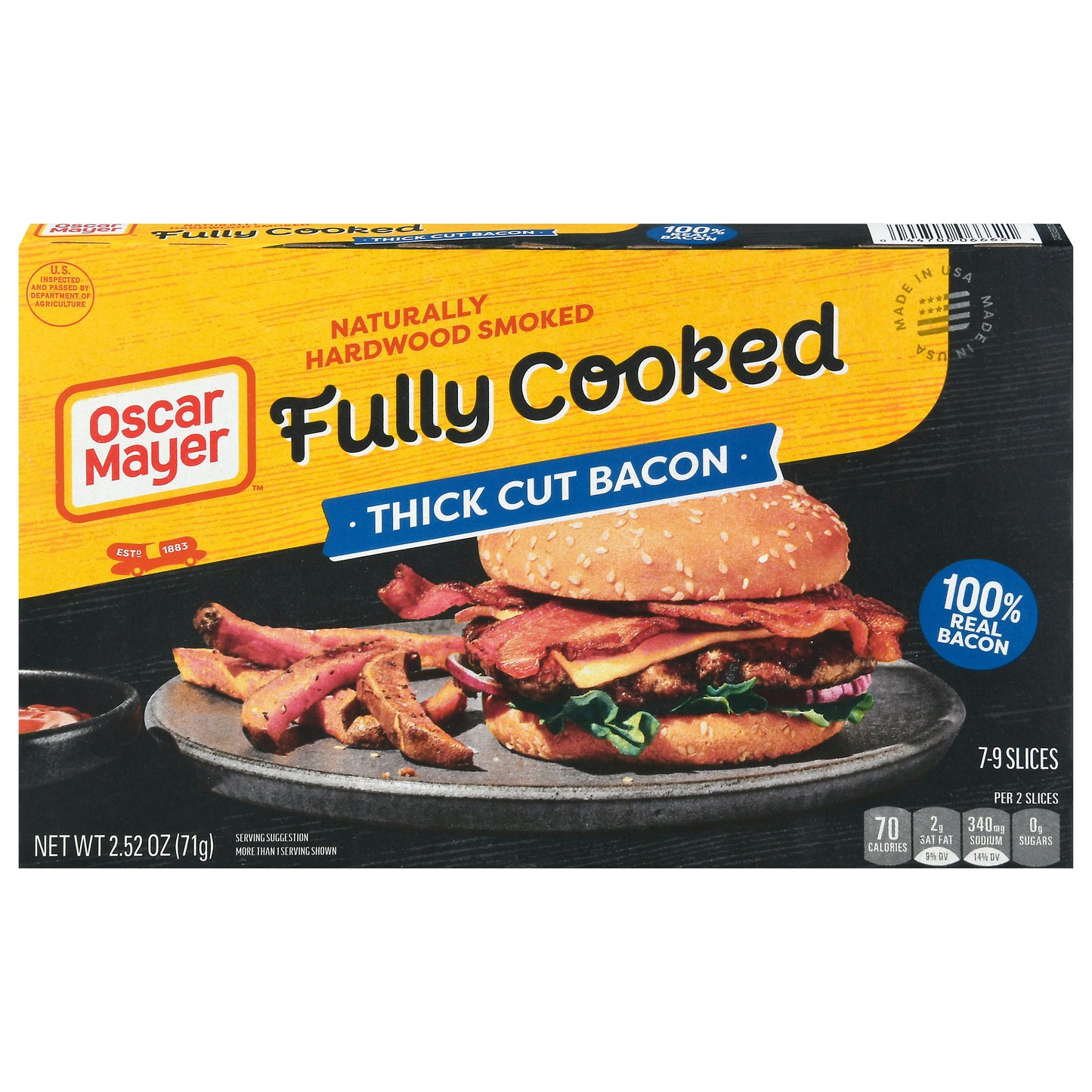 Oscar Mayer Thick Cut Fully Cooked Bacon 2.52 oz