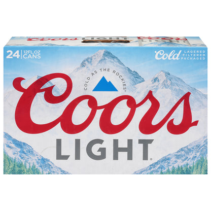 Coors Light Beer 24 - 12 fl oz Cans