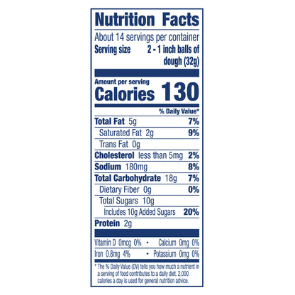 Pillsbury Refrigerated REESE'S™ Peanut Butter Cookie Dough, Eat or Bake, 16.5 oz