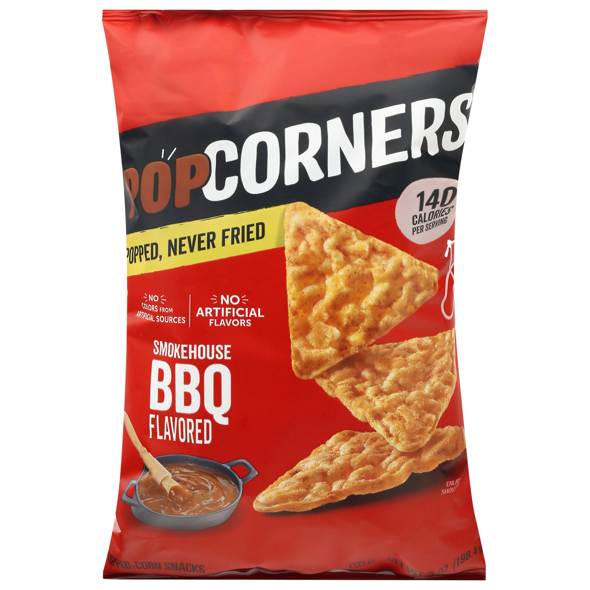 PopCorners Smokehouse BBQ Flavored Popped-Corn Snacks 7 oz