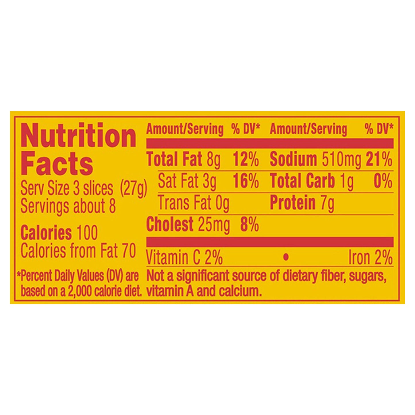 Oscar Mayer Hard Salami Deli Lunch Meat, 8 oz Package