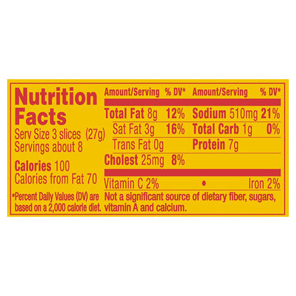 Oscar Mayer Hard Salami Deli Lunch Meat, 8 oz Package