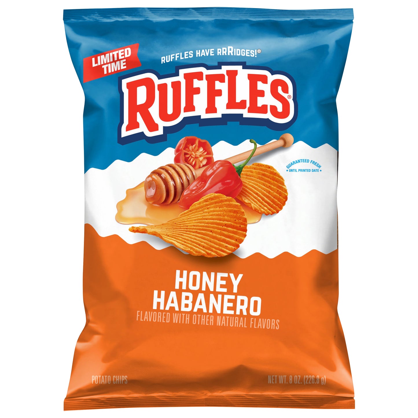 Ruffles Potato Chips Honey Habanero 8 Oz