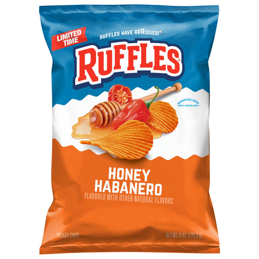 Ruffles Potato Chips Honey Habanero 8 Oz