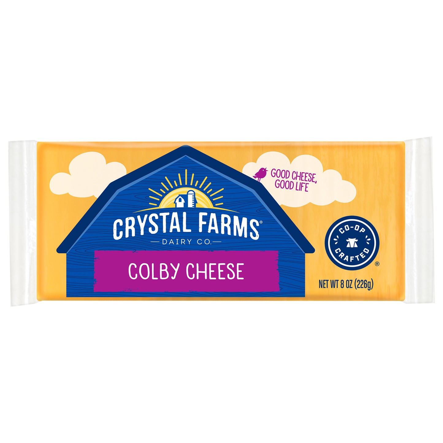 Crystal Farms Colby Cheese Block, 8 oz