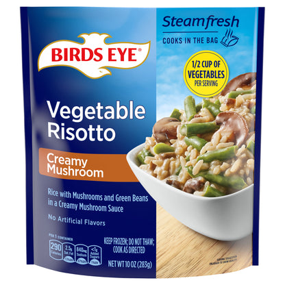 Birds Eye Steamfresh Sauced Mushroom and Green Bean Risotto, Frozen Side, 10 oz. Bag