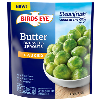 Birds Eye Steamfresh Sauced Butter Brussels Sprouts, Frozen Vegetables, 10.8 oz.