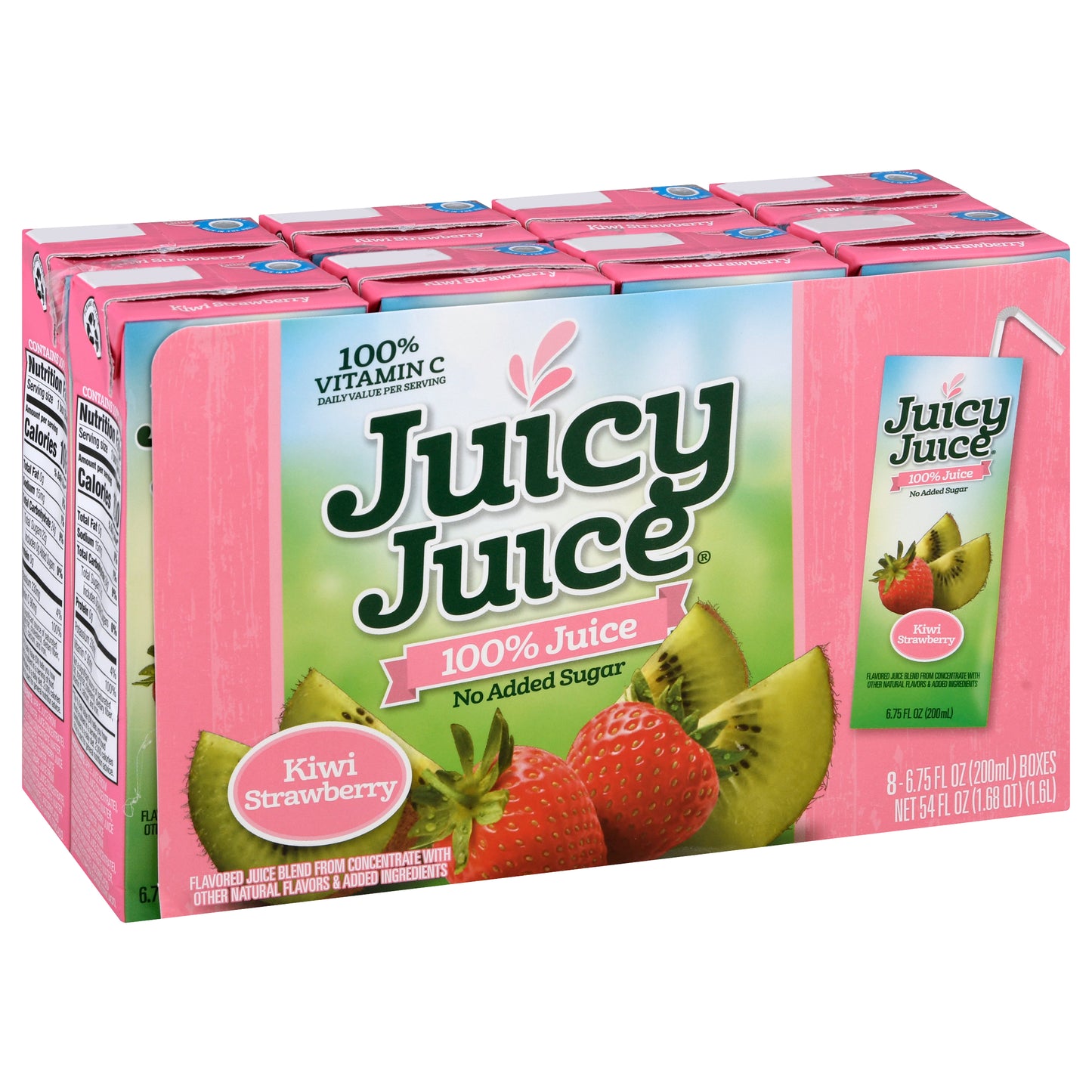 Juicy Juice 8 Pack Kiwi Strawberry 100% Juice 8 ea