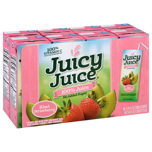 Juicy Juice 8 Pack Kiwi Strawberry 100% Juice 8 ea
