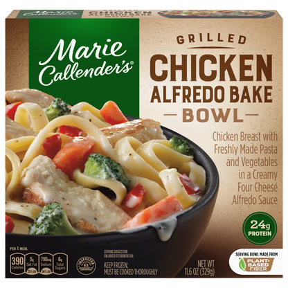 Marie Callender's Grilled Chicken Alfredo Bake Bowl, Frozen Meals, 11.6 oz.
