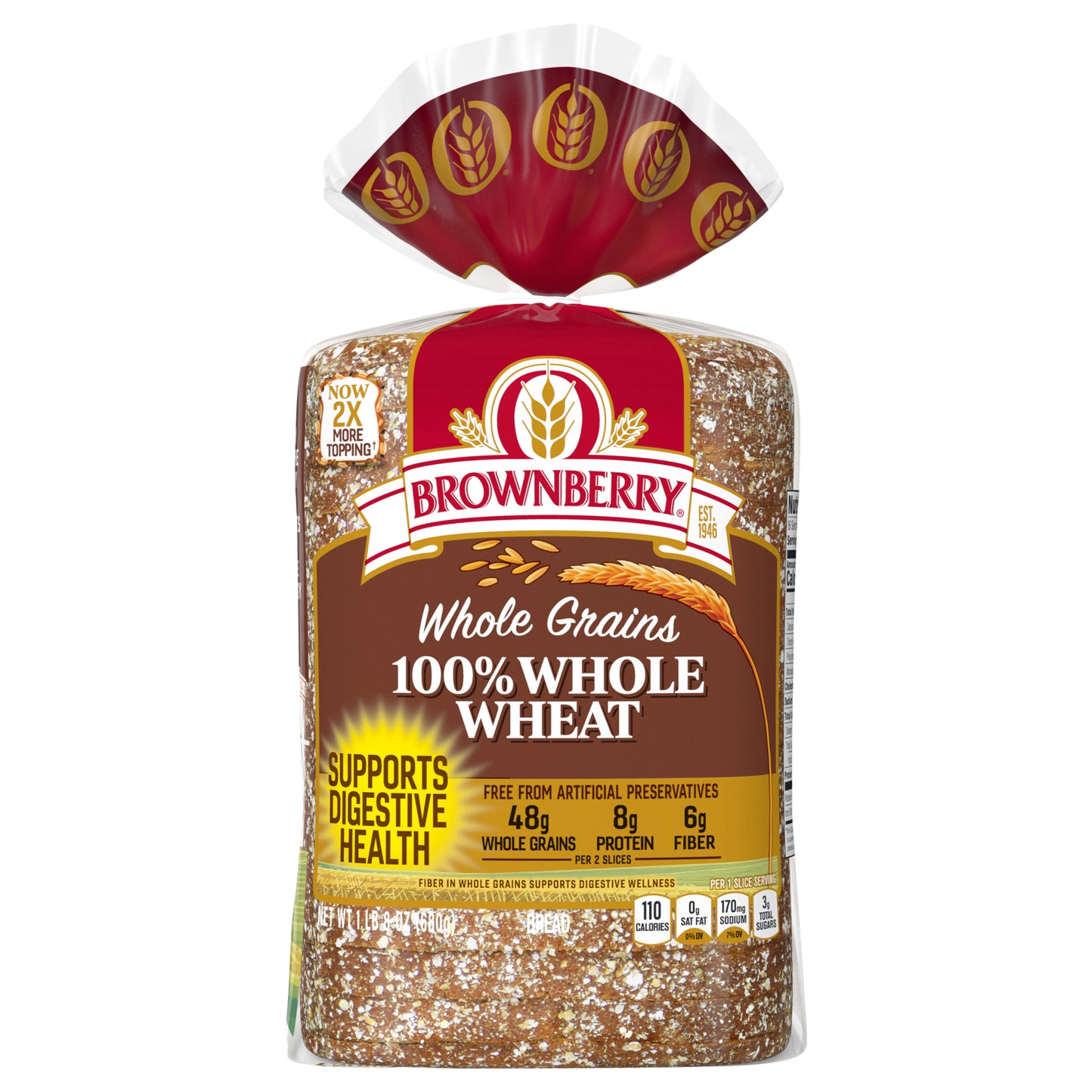 Brownberry Whole Wheat Bread, 24 oz