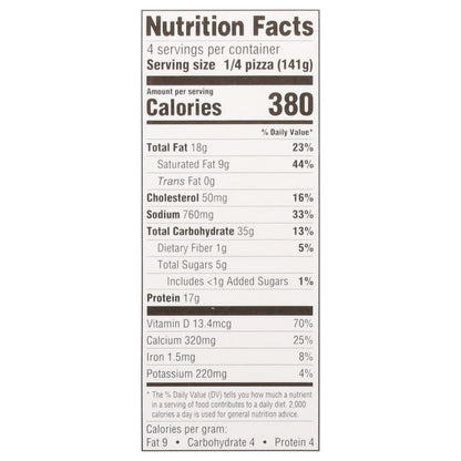 Patriot Thin Crust Yankee Noodle Pizza 19.95 oz