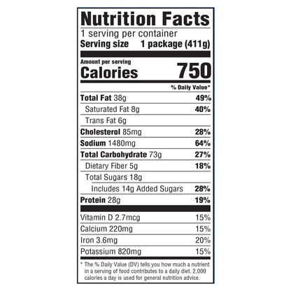 Hungry Man Beer Battered Chicken Frozen Dinner, 16 oz.