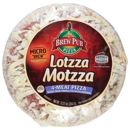 Brew Pub Lotzza Motzza 4-Meat Pizza 12.51 oz
