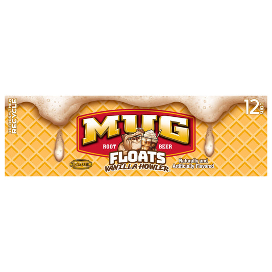 Mug Soda Root Beer Floats Vanilla Howler, 12 Fl Oz X 12
