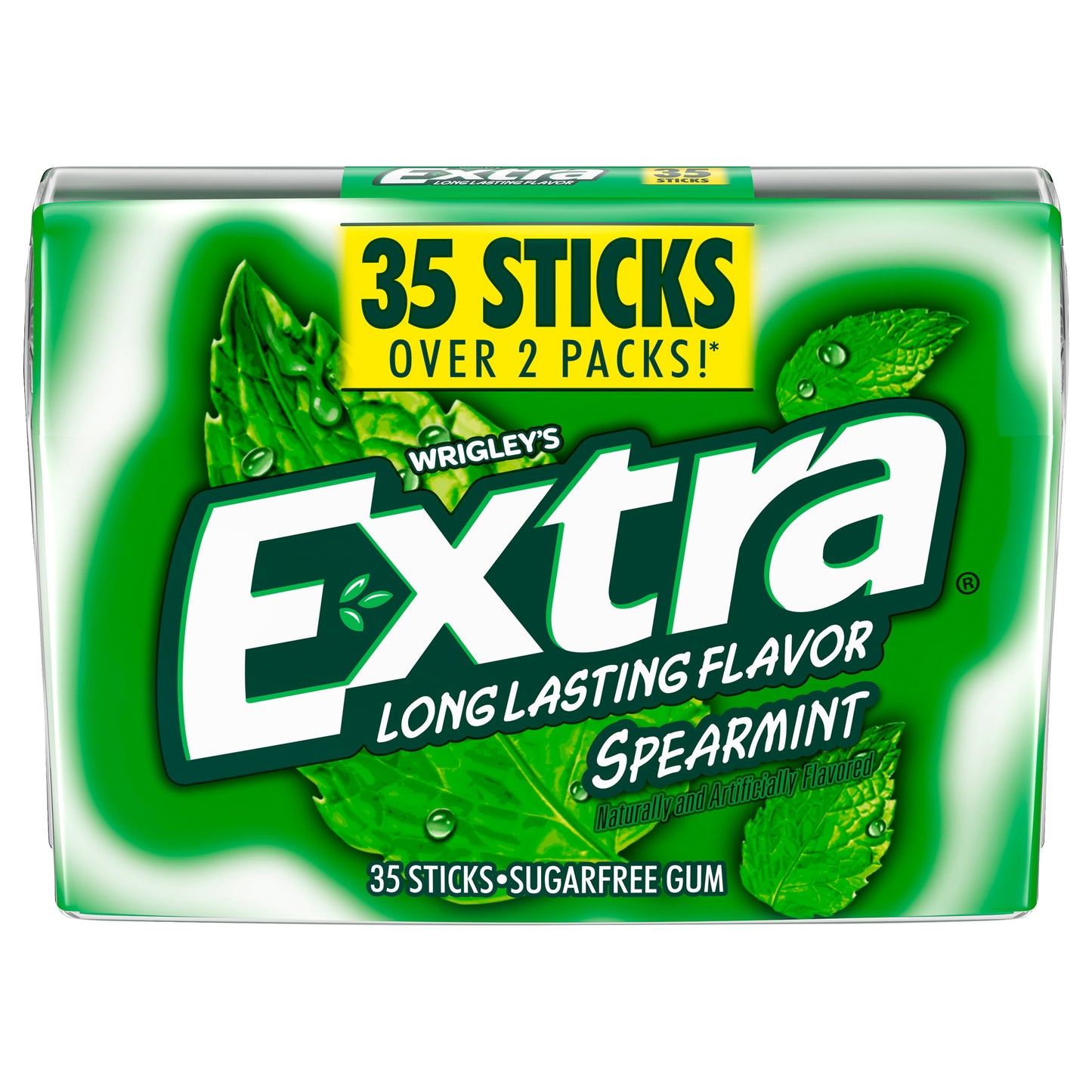 EXTRA Gum Spearmint Sugar Free Chewing Gum Pack