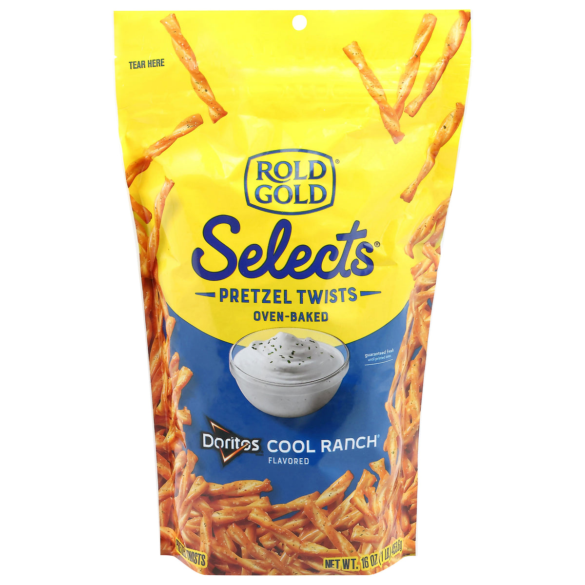 Rold Gold Selects Oven-Baked Doritos Cool Ranch Flavored Pretzel Twists 16 oz