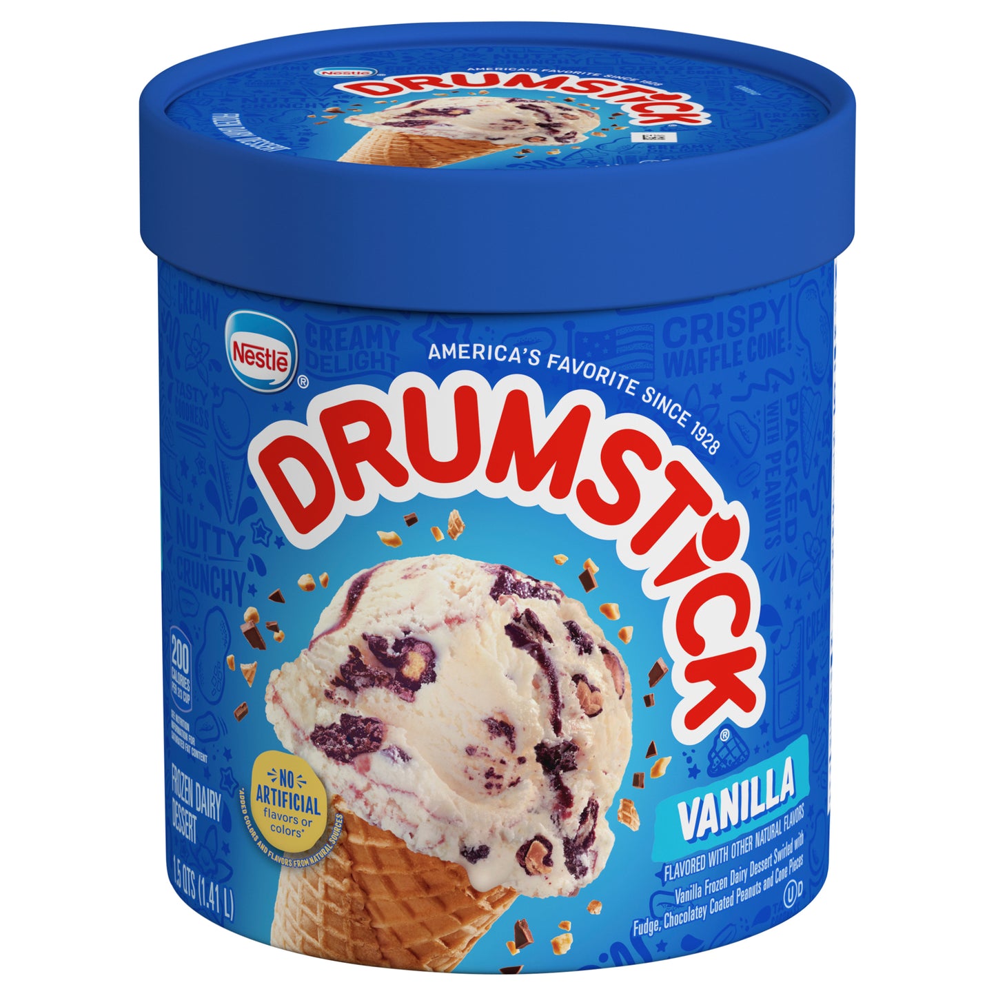 Drumstick Vanilla Frozen Dairy Dessert 1.5 qt