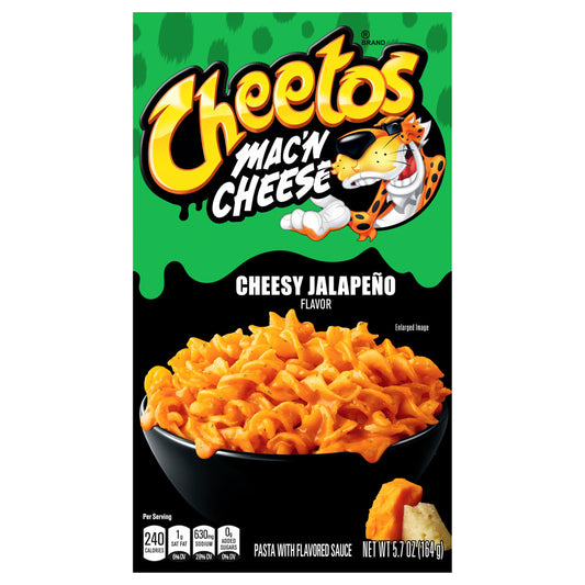 Cheetos Mac'N Cheese Pasta With Flavored Sauce Cheesy Jalapeno Flavor 5.7 Oz