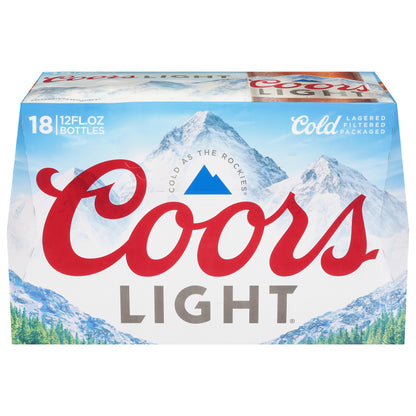 Coors Light Beer 18 - 12 fl oz Bottles