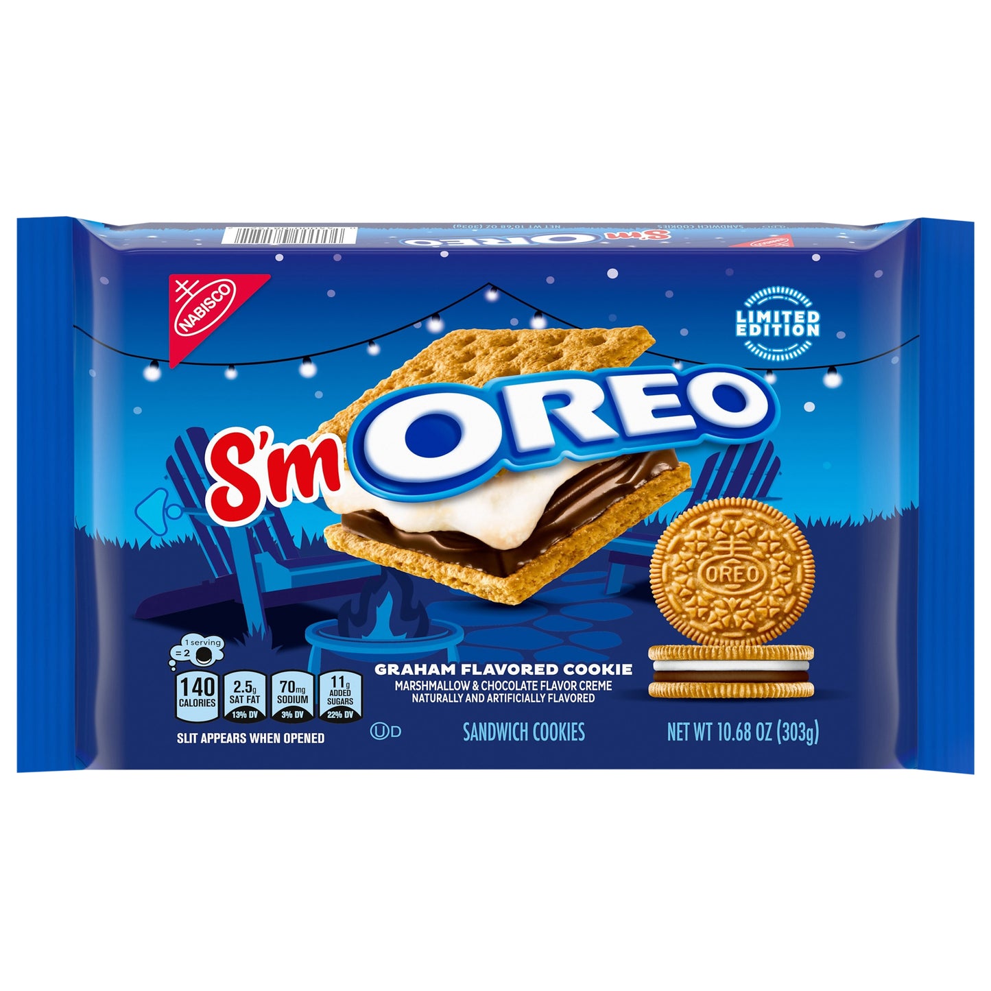 OREO S'mOREO Sandwich Cookies, Limited Edition, 10.68 oz