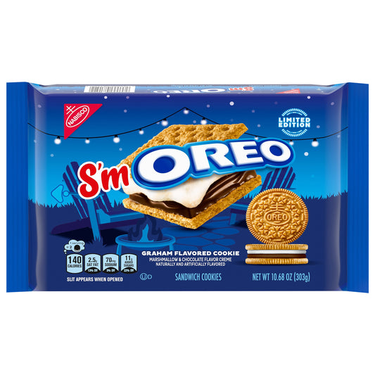 OREO S'mOREO Sandwich Cookies, Limited Edition, 10.68 oz
