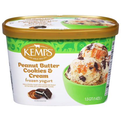 Kemps Peanut Butter Cookies & Cream Frozen Yogurt 1.5 qt