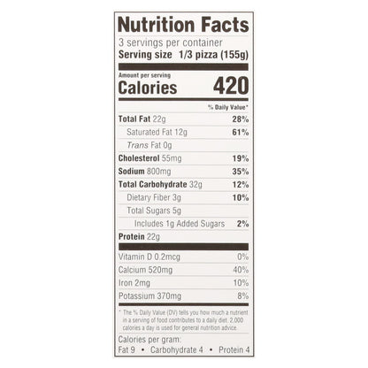 Patriot Thin Crust Half to the Cheese Pizza 15.95 oz