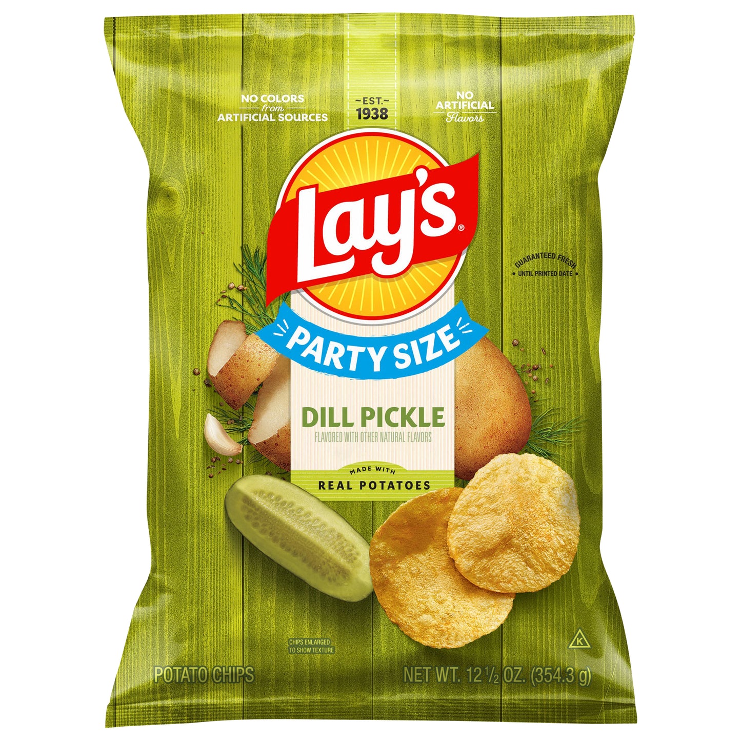 Lay's Potato Chips Dill Pickle 12 1/2 Oz