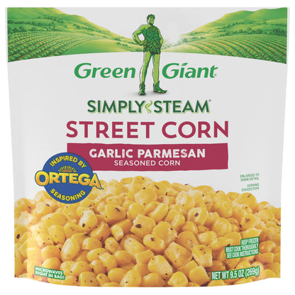 Green Giant Simply Steam Seasoned Garlic Parmesan Street Corn 9.5 oz