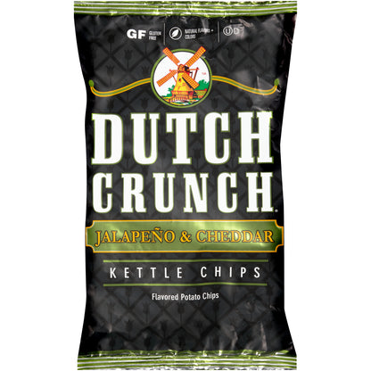 Dutch Crunch® Jalapeño & Cheddar Kettle Potato Chips 9 oz. Bag