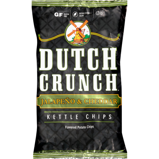 Dutch Crunch® Jalapeño & Cheddar Kettle Potato Chips 9 oz. Bag