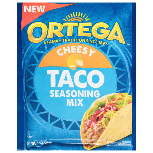 Ortega Cheesy Taco Seasoning Mix, Kosher, 1 oz Packet