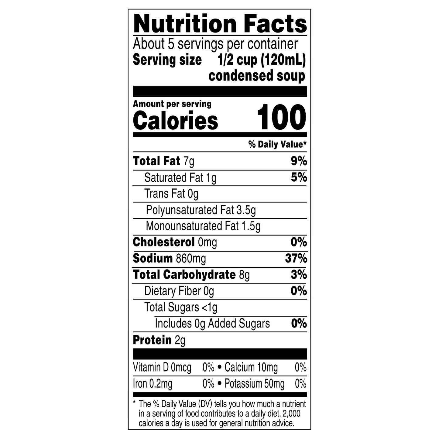 Campbell's Cream of Mushroom Condensed Soup Family Size 22.6 oz