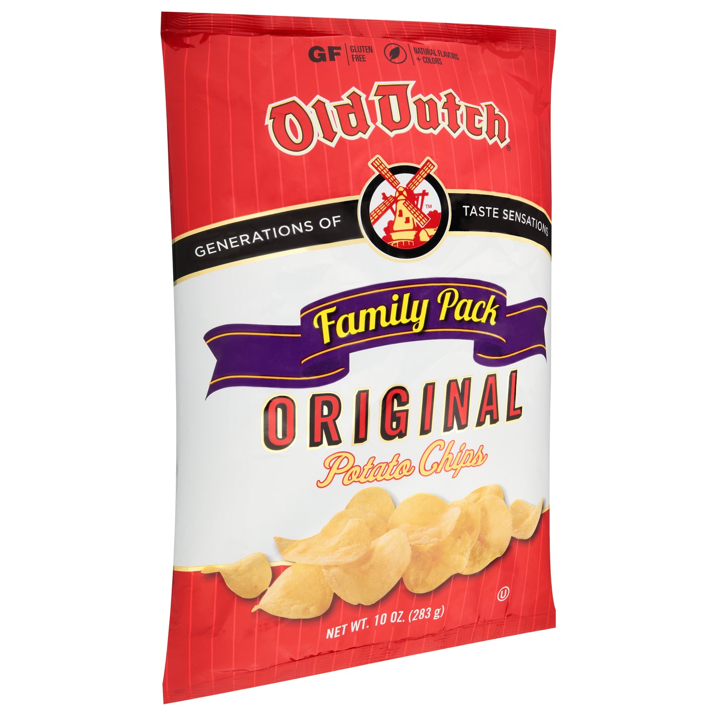 Old Dutch Family Pack Original Potato Chips 10 oz